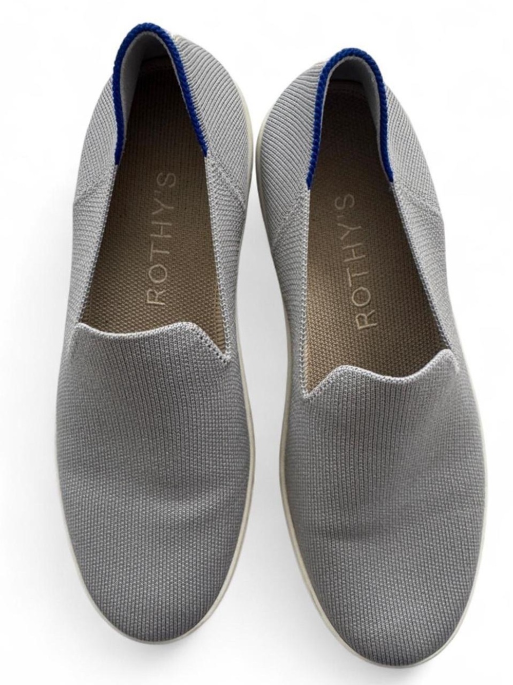 Rothy's Women’s Size 8.5 Grey The Original Slip-On Sneakers
